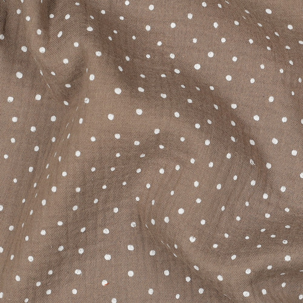 Musselin Konfetti Punkte taupe - elli&else