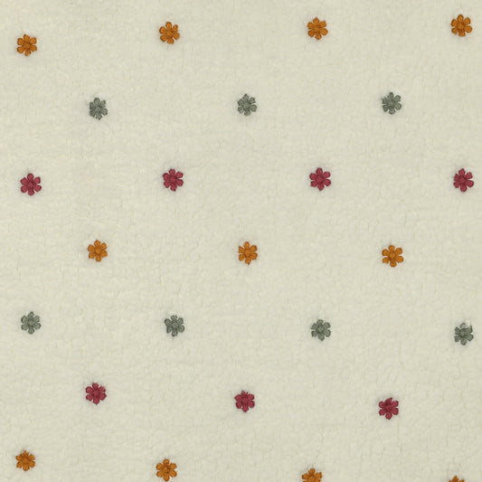Teddy Stoff Blumen bunt