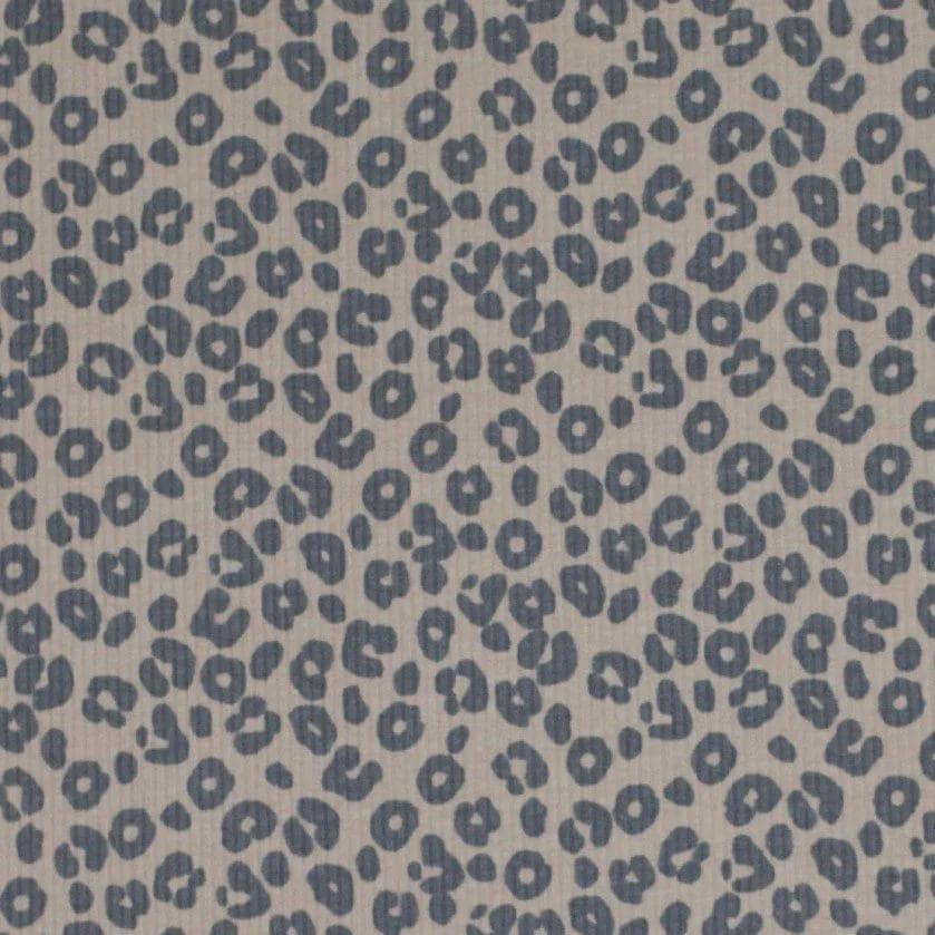 12m Rib Jersey Leo Print beige grau Meterware - elli&else