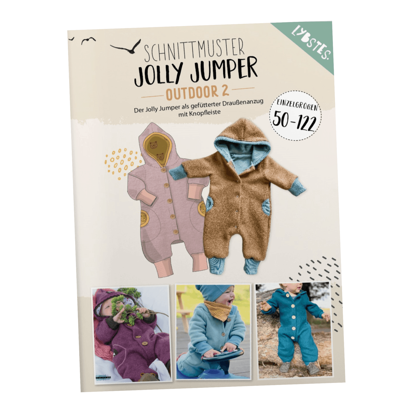 Schnittmuster Walkanzug Jolly Jumper Gr. 50-122 - elli&else