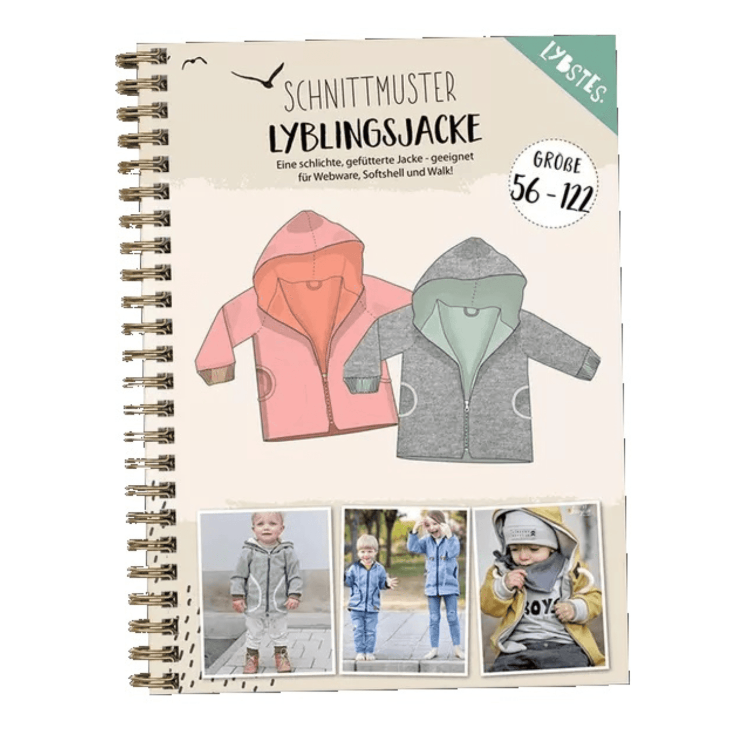 Schnittmuster Jacke Kinder/Baby Gr. 56-122 - elli&else