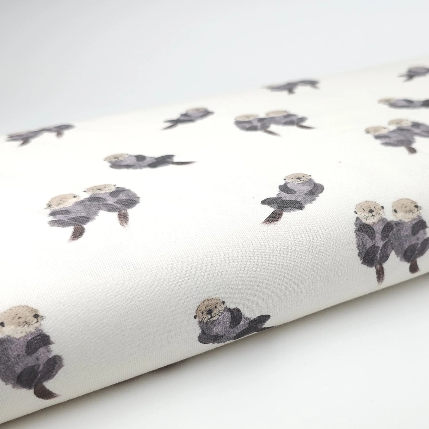 Jersey Stoff Otter and Friends von Family Fabrics - elli&else