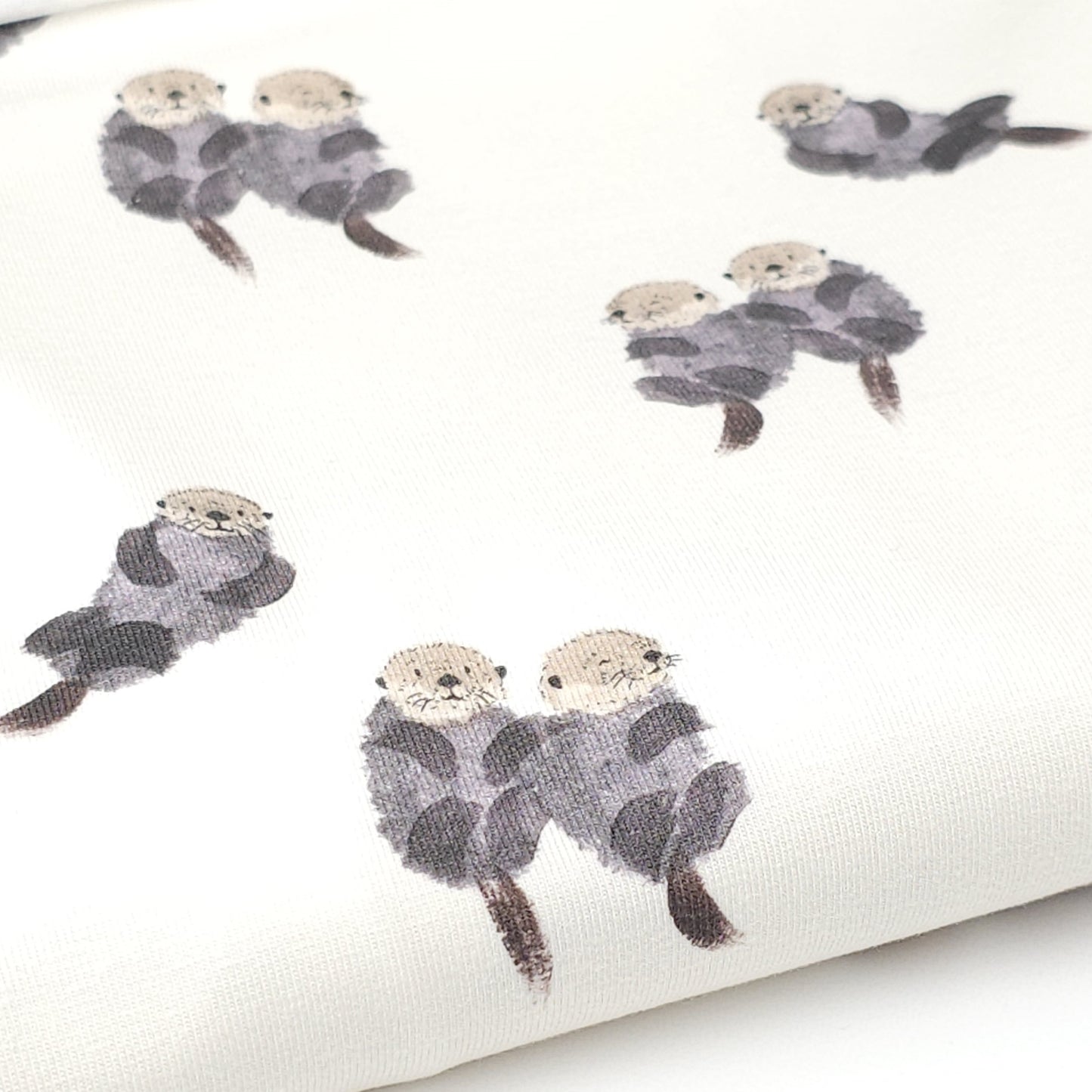 Jersey Stoff Otter and Friends von Family Fabrics - elli&else