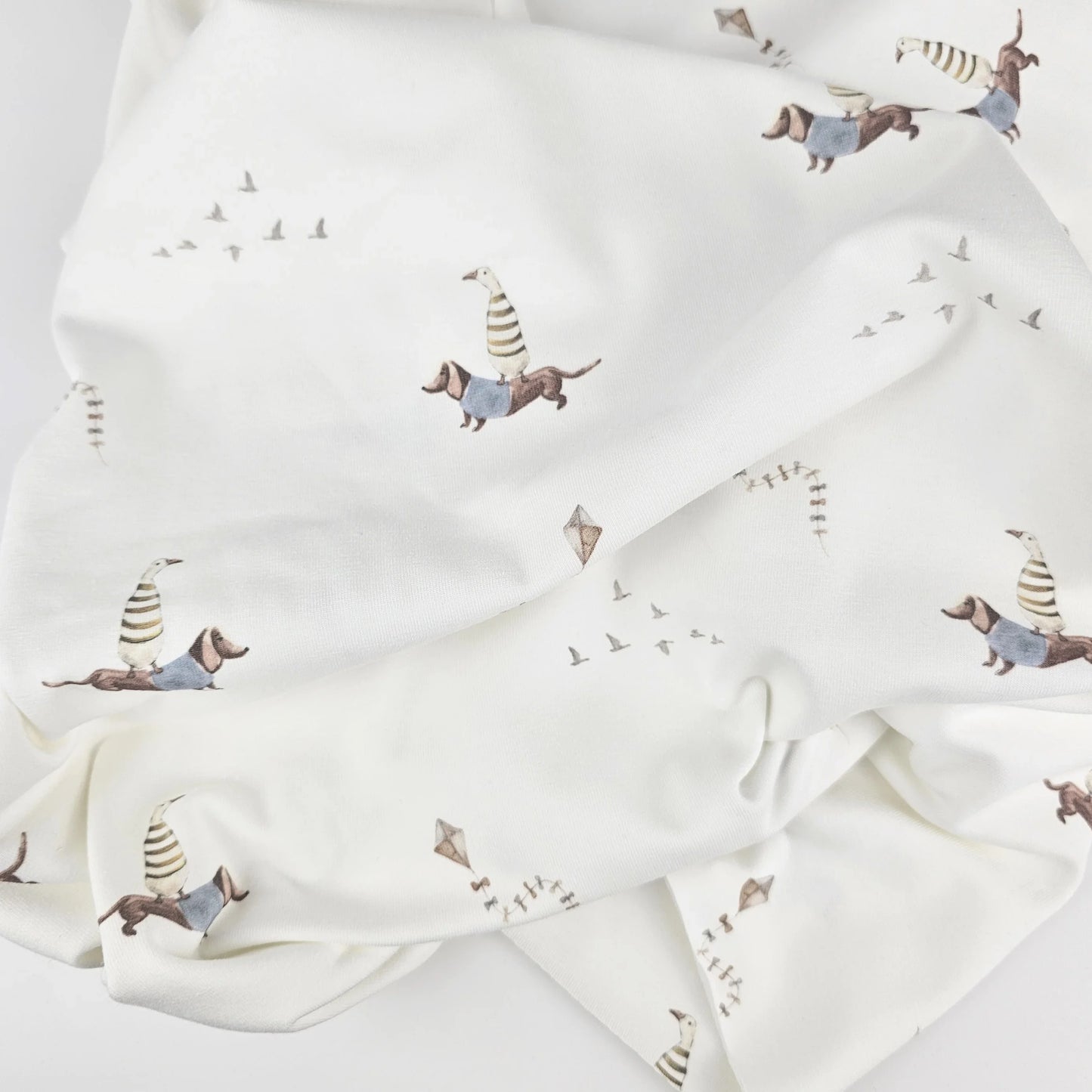 Jersey Dackel mit Ente von Family Fabrics - elli&else