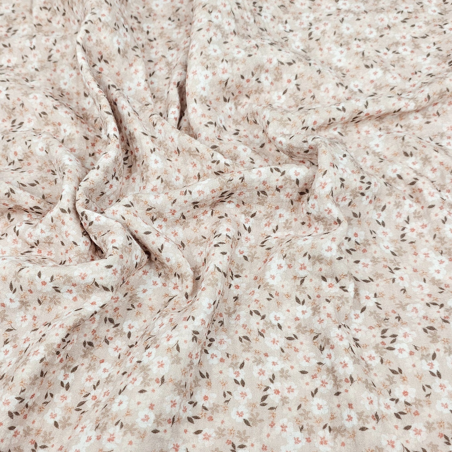 Musselin Flower bomb beige