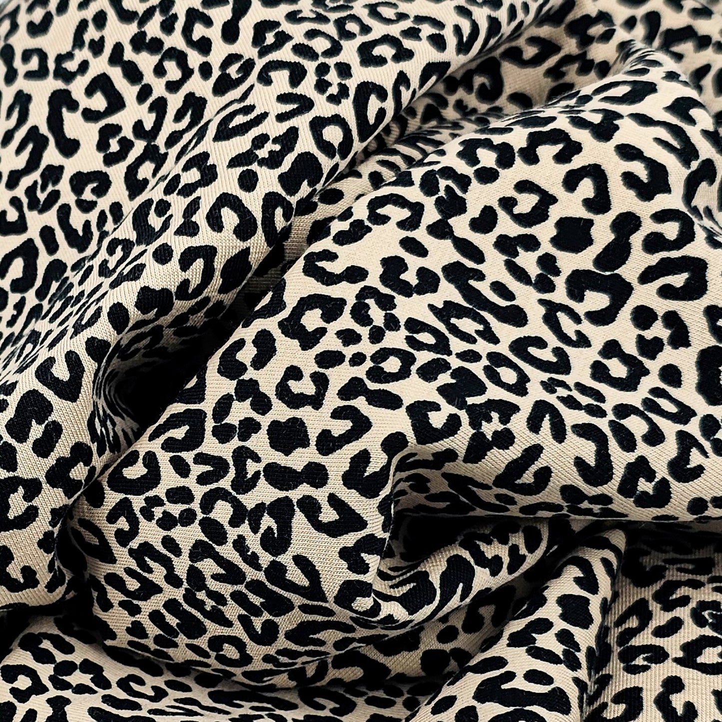 Jersey Leo beige-schwarz
