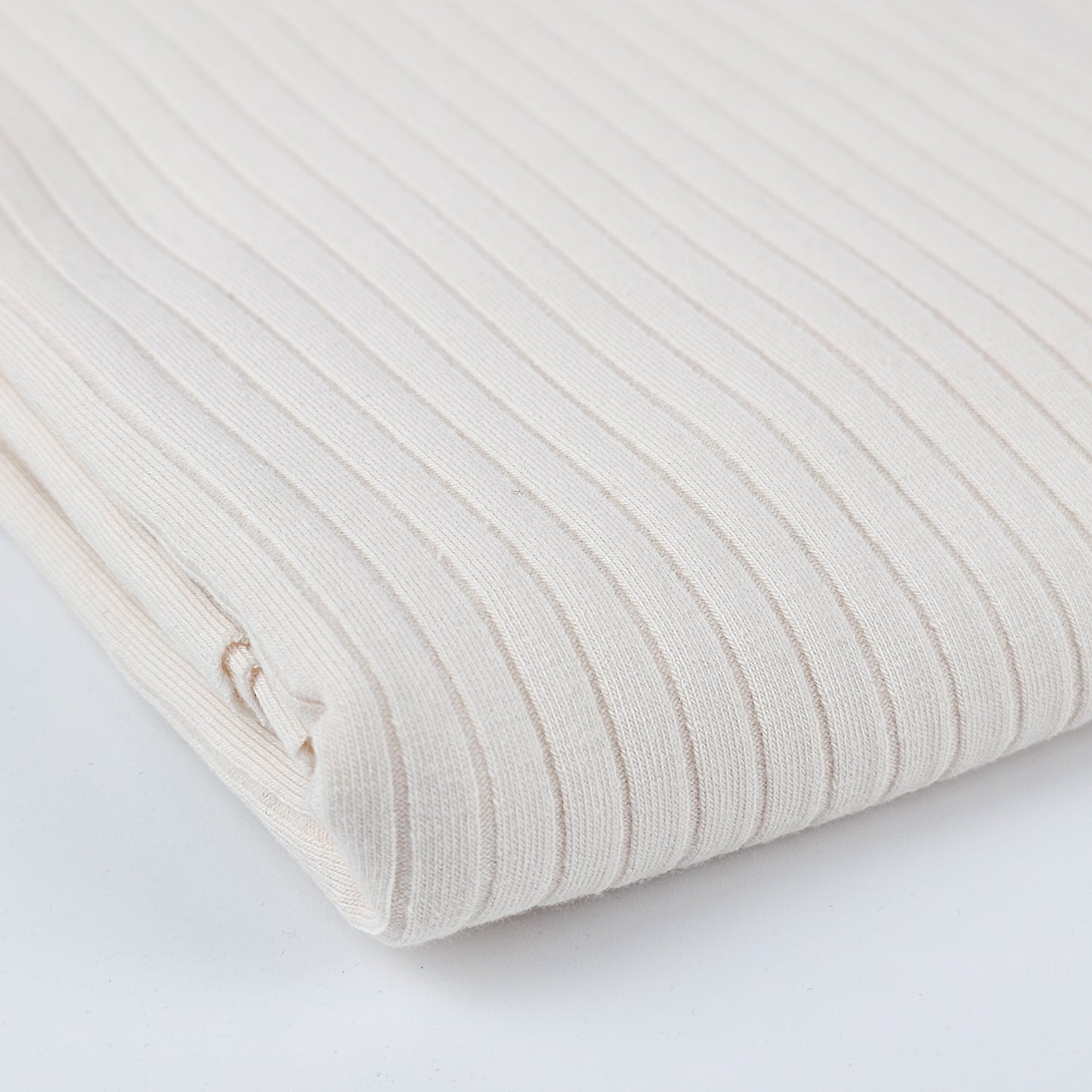 Big Rib Jersey - creme weiß