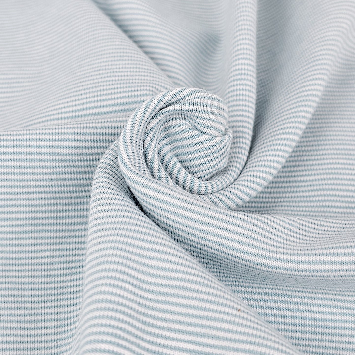 Ringeljersey mint-weiß