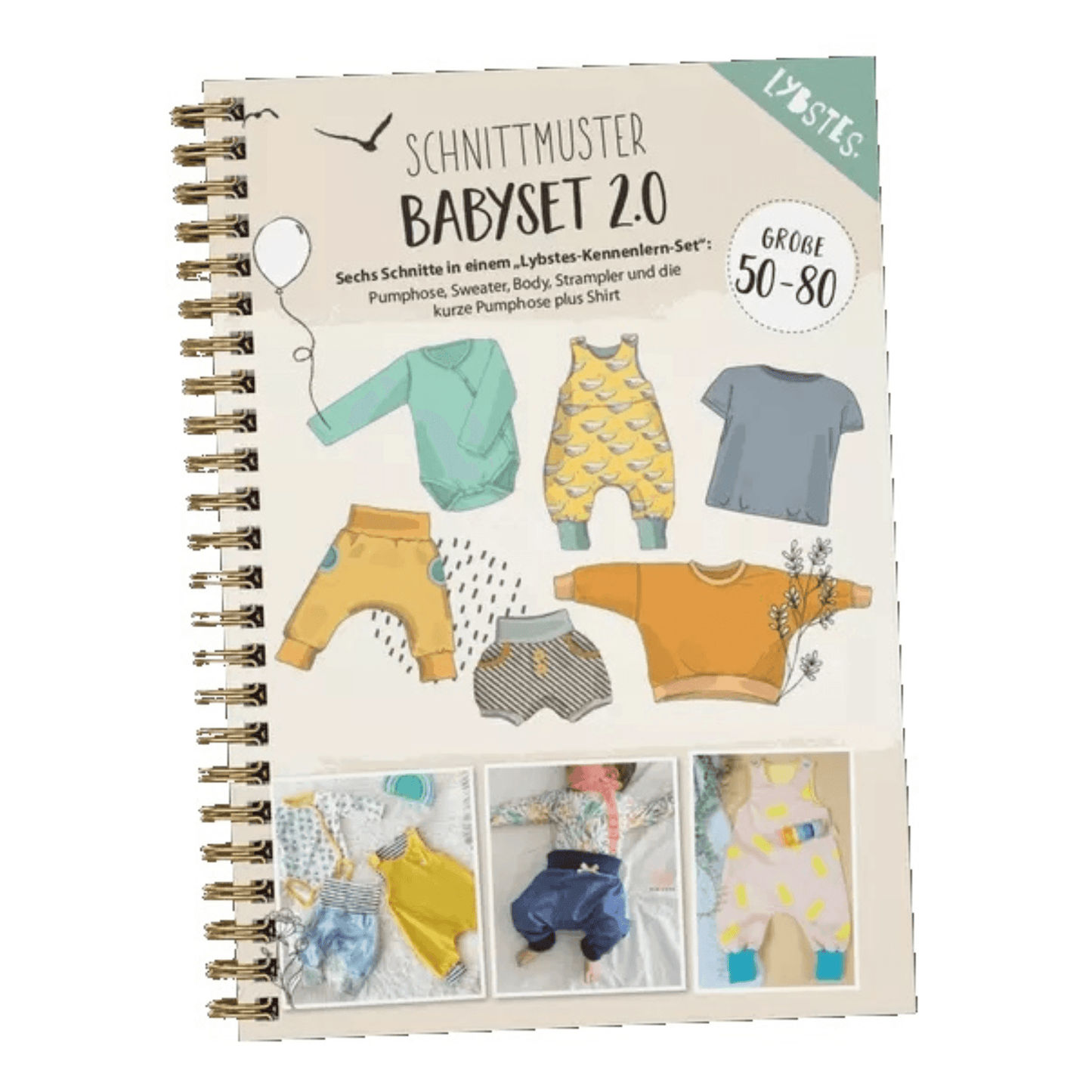 Schnittmuster Babyset 2 Gr. 50-80 - elli&else