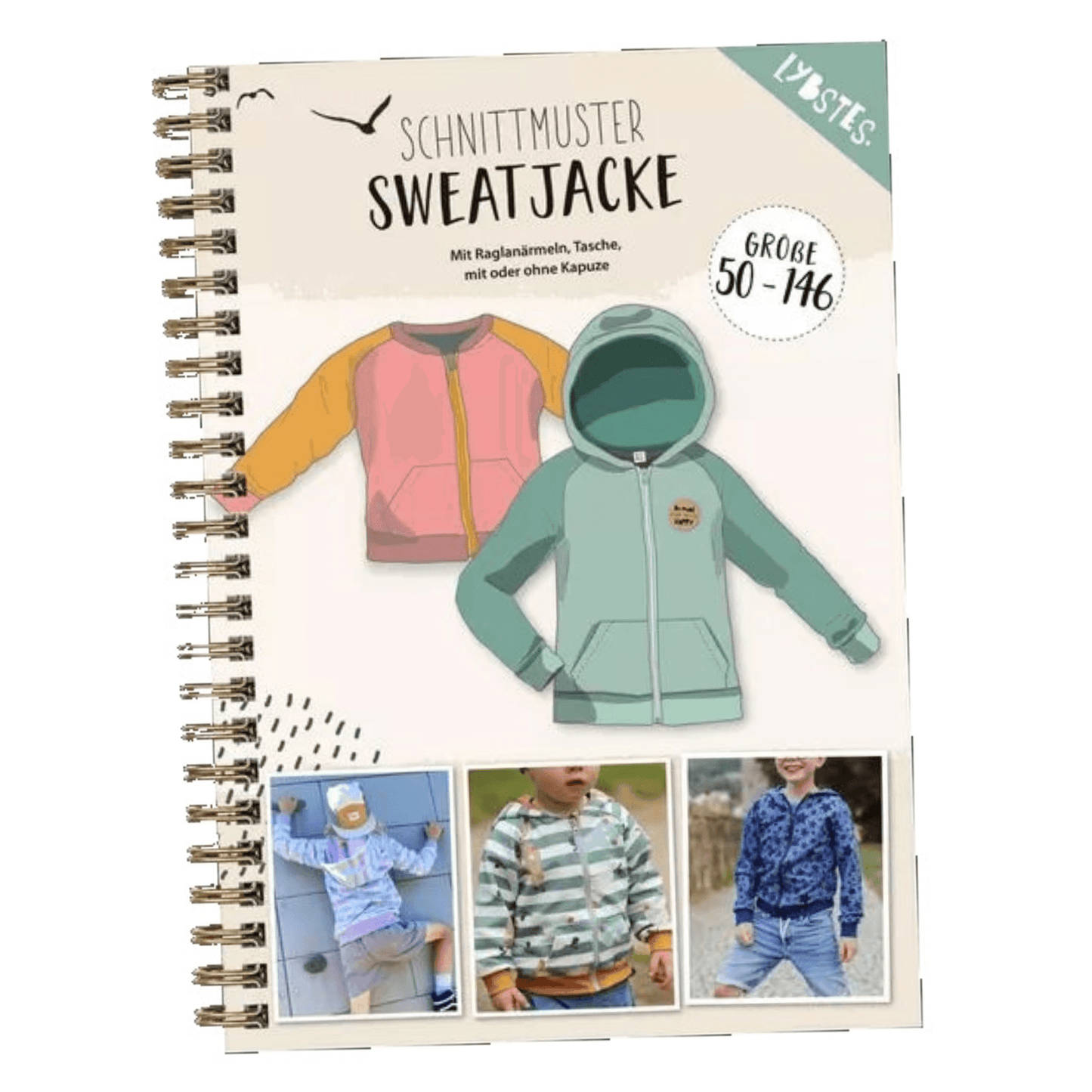 Schnittmuster Sweatjacke Kinder Gr. 50-146 - elli&else