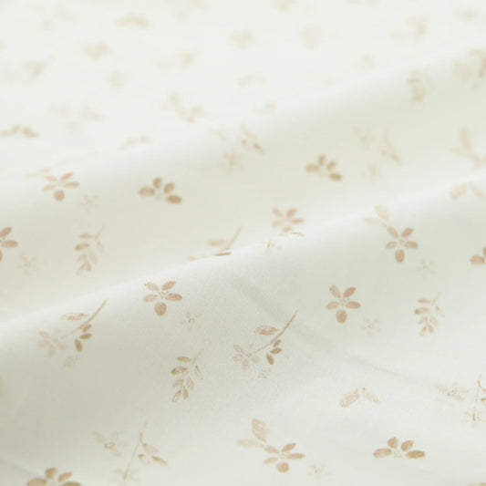 Popeline Blumenzauber beige