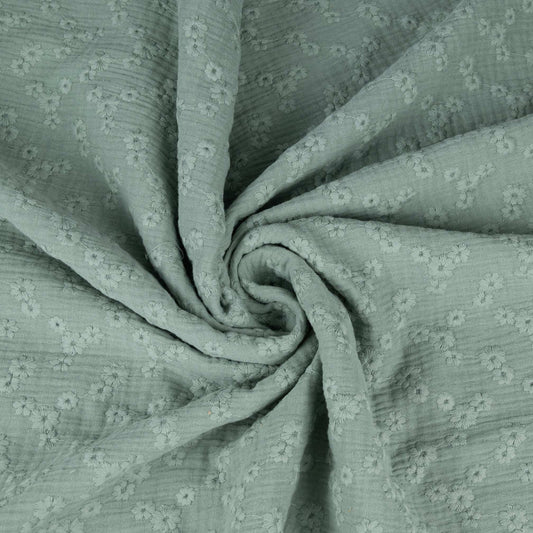 Musselin Embroidery salbei - elli&else