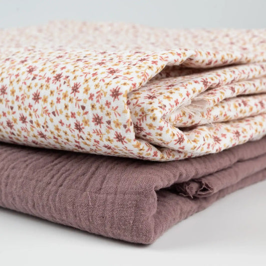 Musselin Millefleurs mauve - elli&else