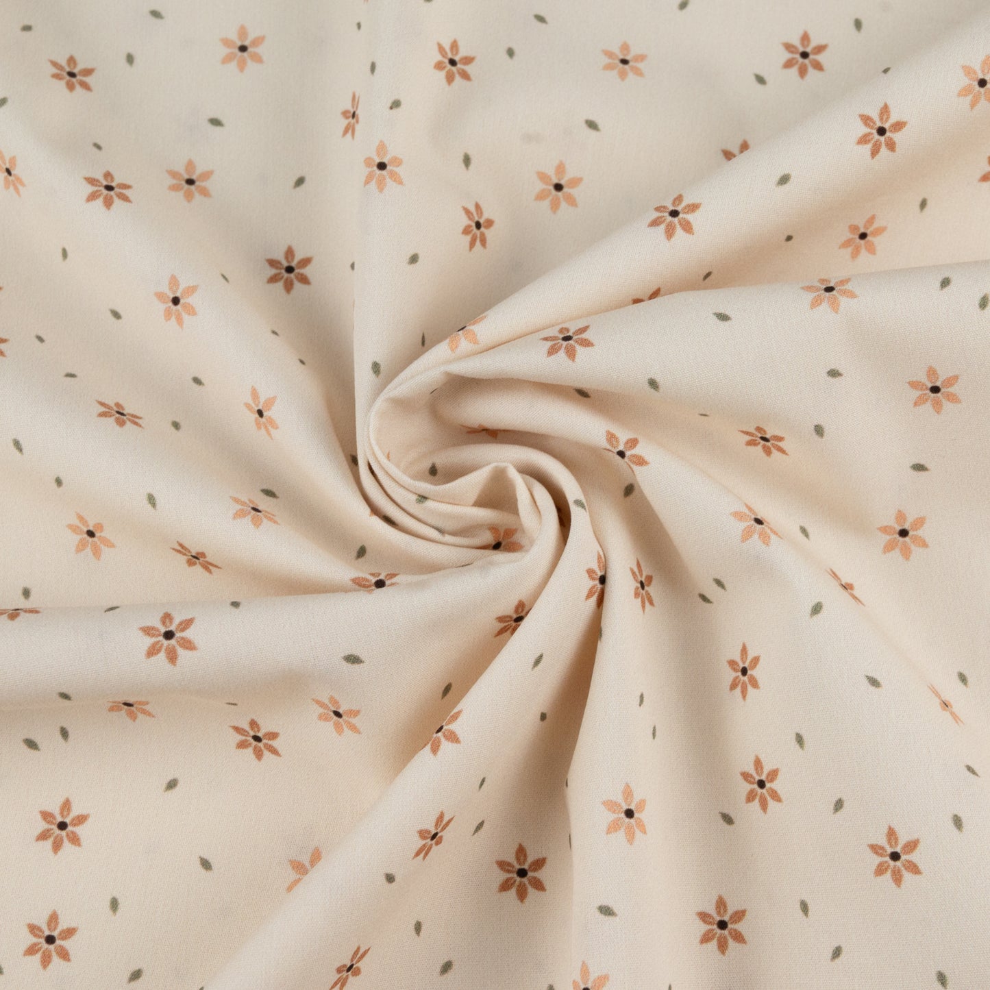 Popeline Sternblumen creme
