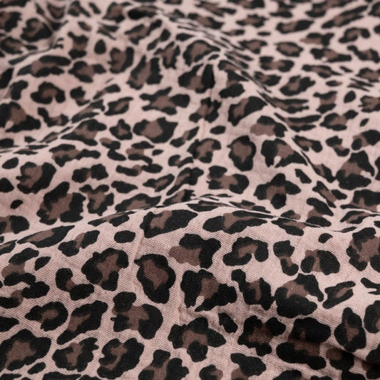 Musselin Leo Print light rose - elli&else