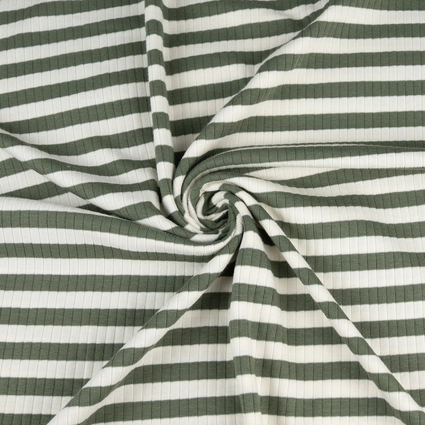 Rib Jersey Streifen oliv - elli&else