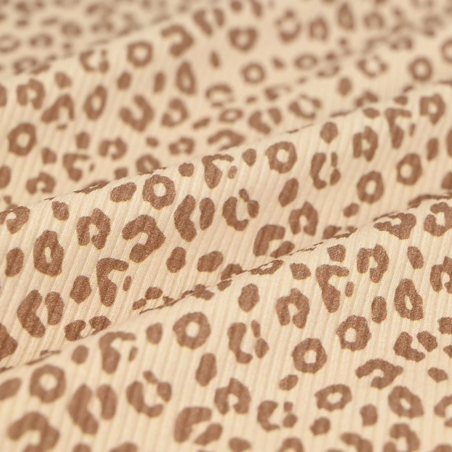 Rib Jersey Leo Print beige - elli&else