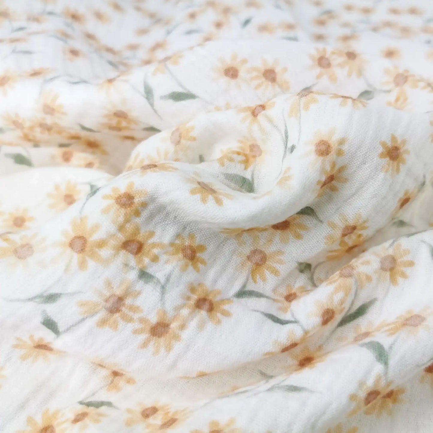 Musselin Happy Flowers von Family Fabrics - Stoff bei elli&else