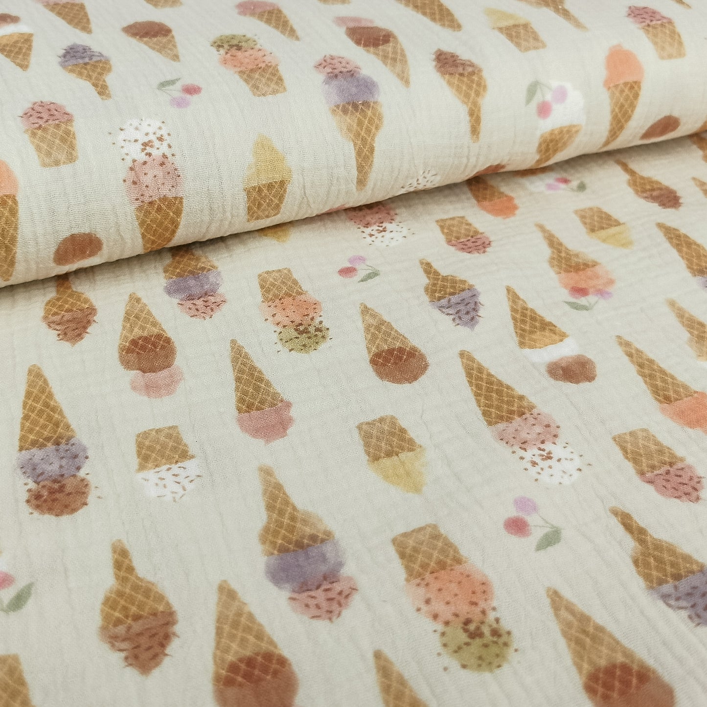 Musselin Eiscreme von Family Fabrics