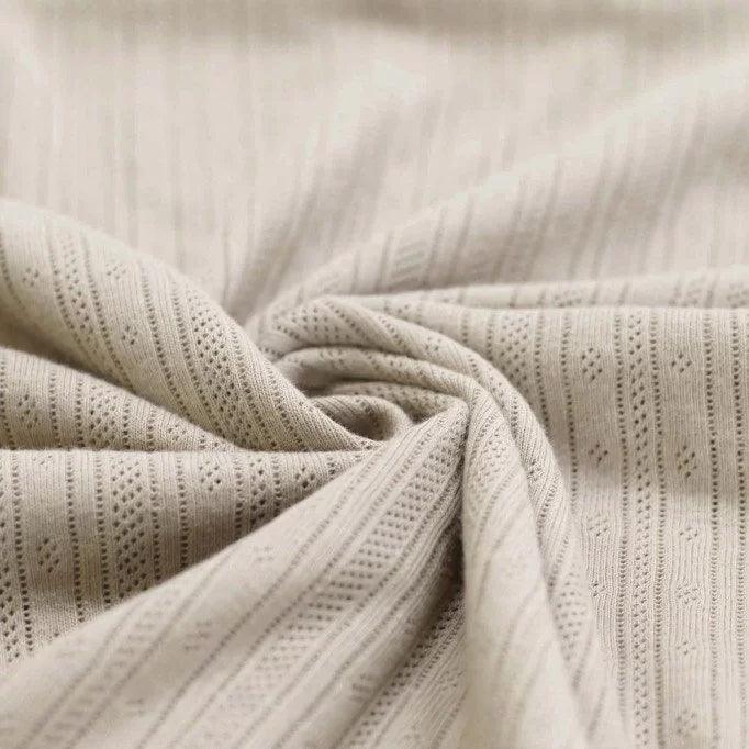 Pointoille Feinstrick Jersey hellbeige - elli&else