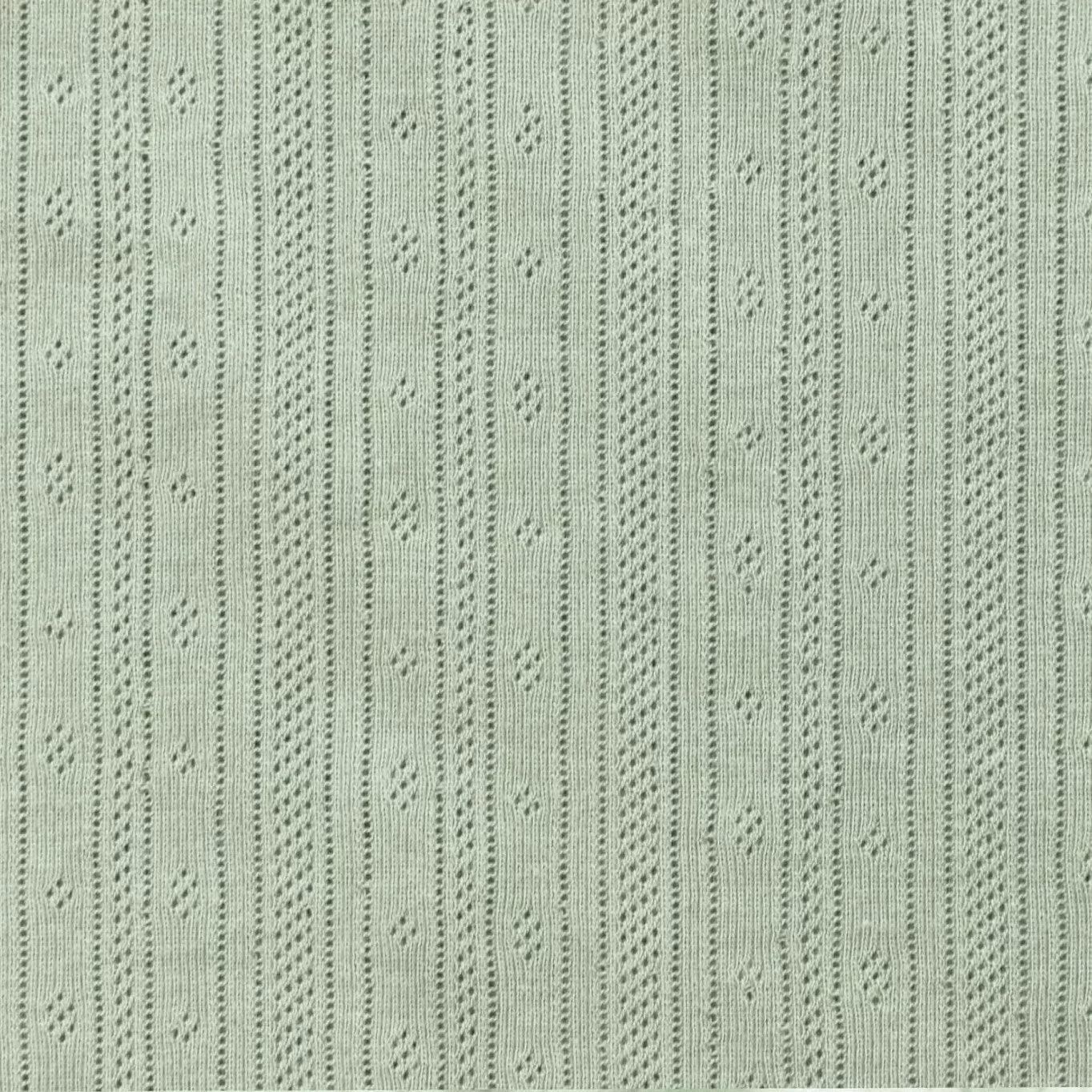 Pointoille Feinstrick Jersey salbei grün - elli&else