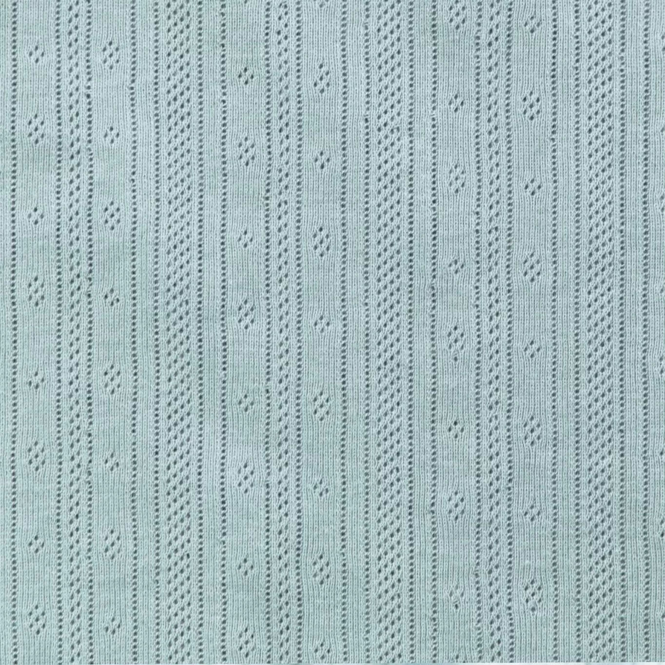 Pointelle Feinstrick Jersey mint grün