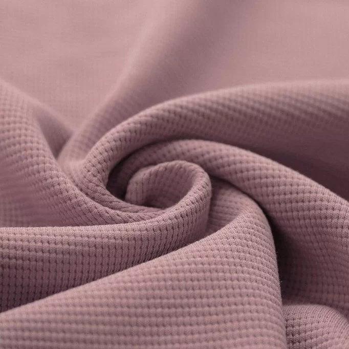 Waffelstrick Jersey altrosa - elli&else