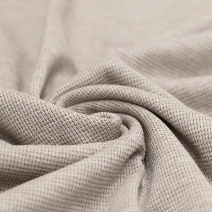 Waffelstrick Jersey beige meliert - elli&else