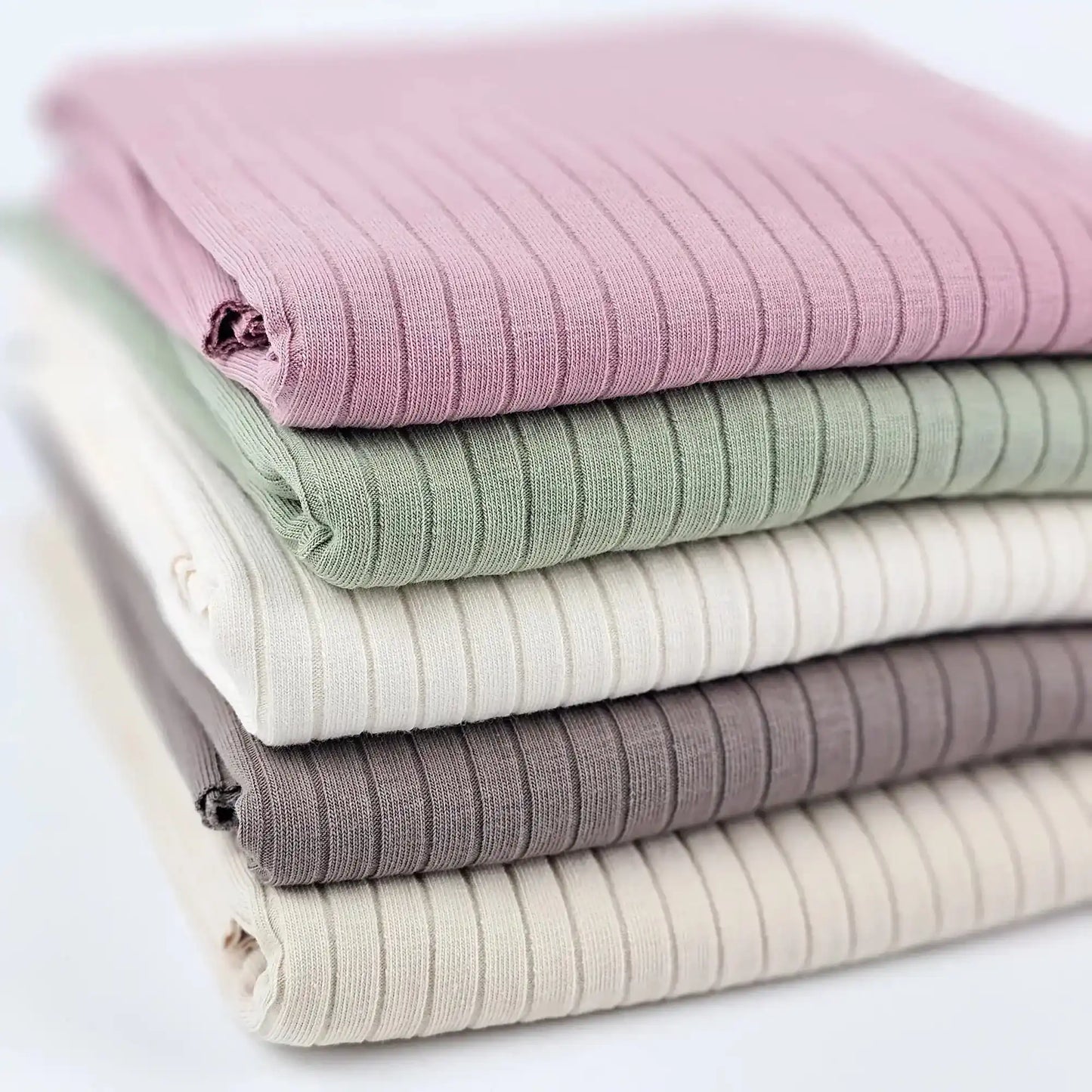 Big Rib Jersey - oliv - Stoff bei elli&else