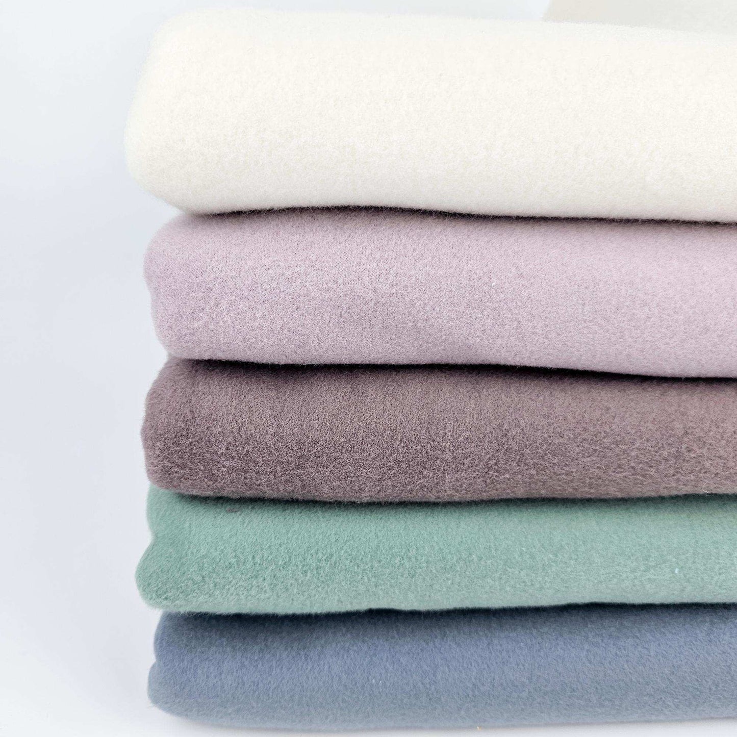 Bio-Baumwollfleece - natural white - Stoff bei elli&else
