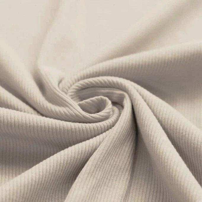 Rib Jersey hellbeige - Stoff bei elli&else