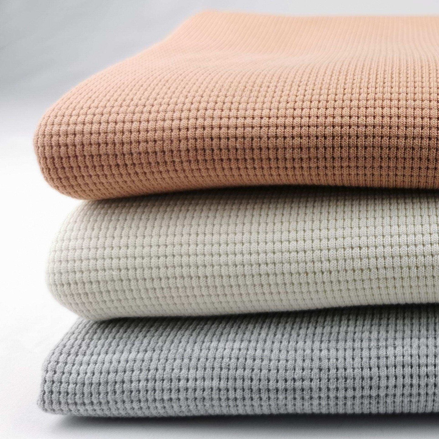 Waffeljersey vanille - Stoff bei elli&else