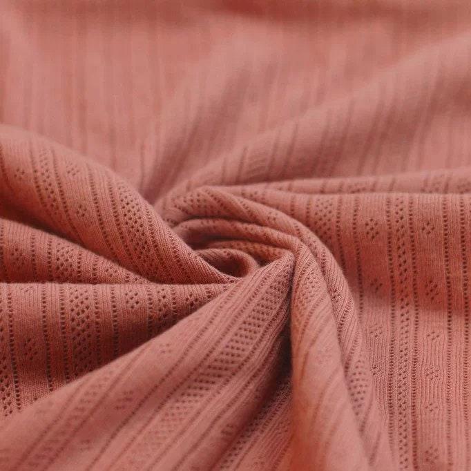 Pointoille Feinstrick Jersey lehm rosa - elli&else