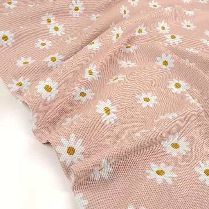 Bio Rib Jersey Daisy altrosa - elli&else
