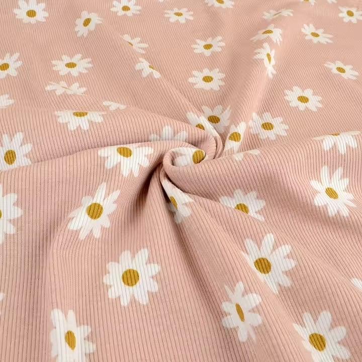 Bio Rib Jersey Daisy altrosa - elli&else