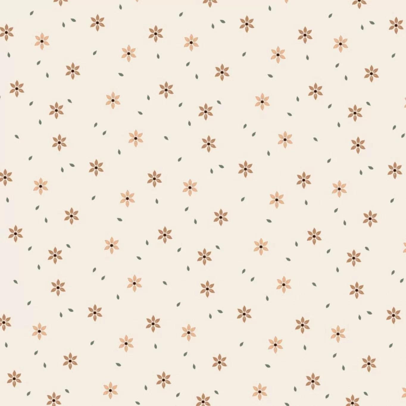 Popeline Sternblumen creme - elli&else