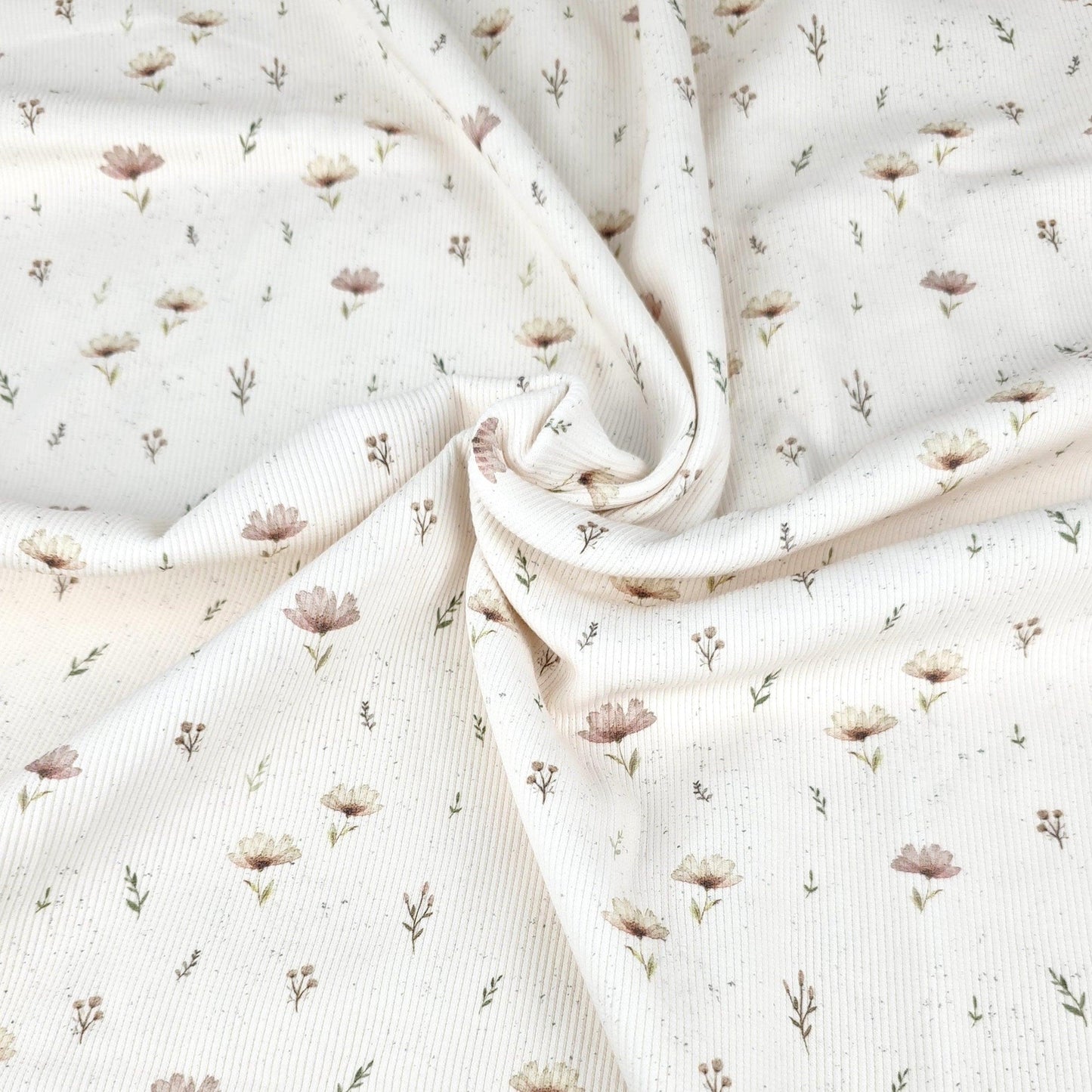 Rib Jersey Blumen Boho von Family Fabrics - elli&else