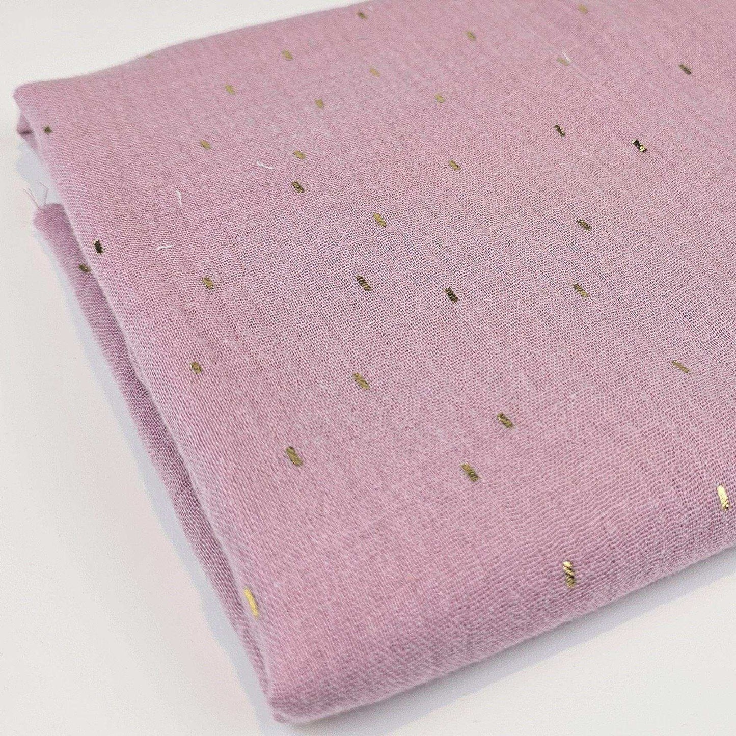 Musselin Goldpunkte - Stoff bei elli&else