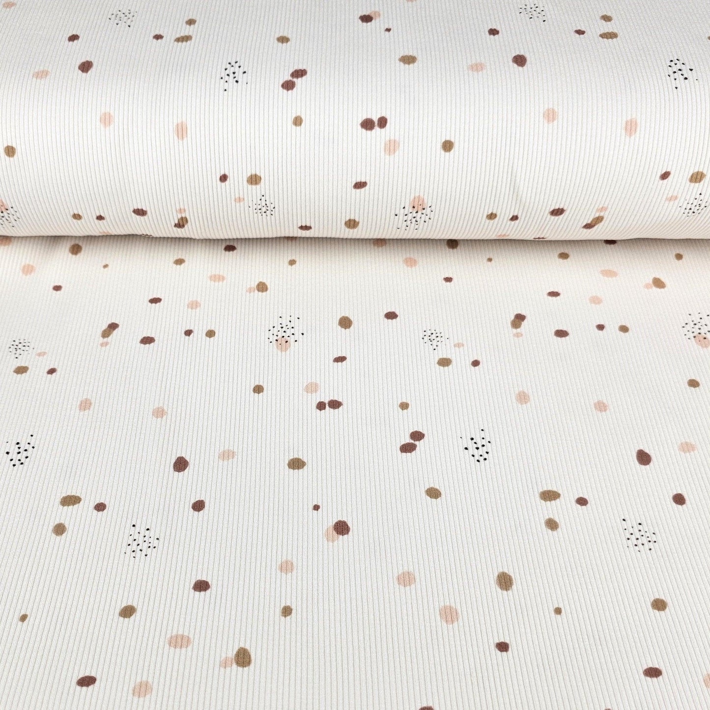 Rib Jersey Konfetti beige - elli&else