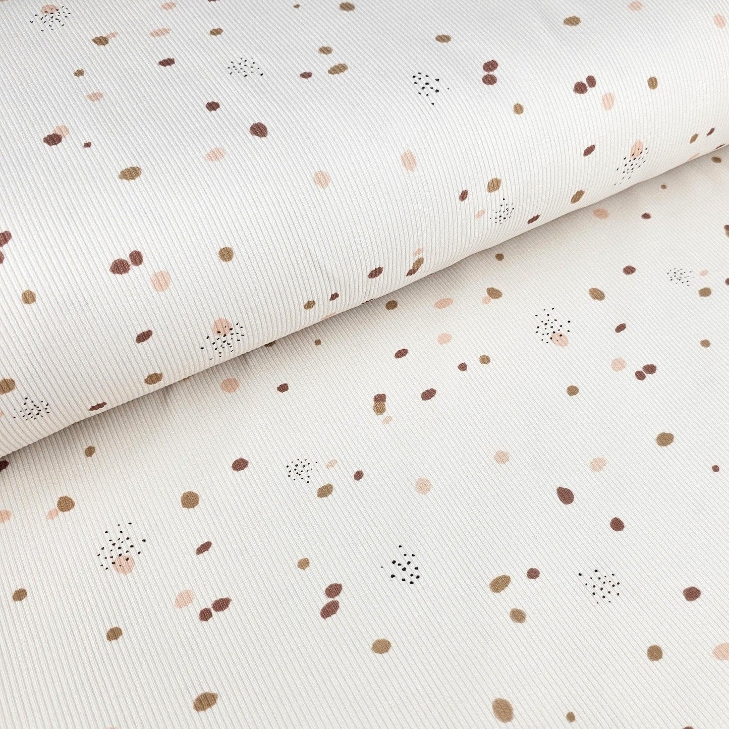 Rib Jersey Konfetti beige - elli&else