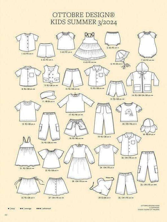 Ottobre design kids - Sommer 3/2024 - Stoff bei elli&else