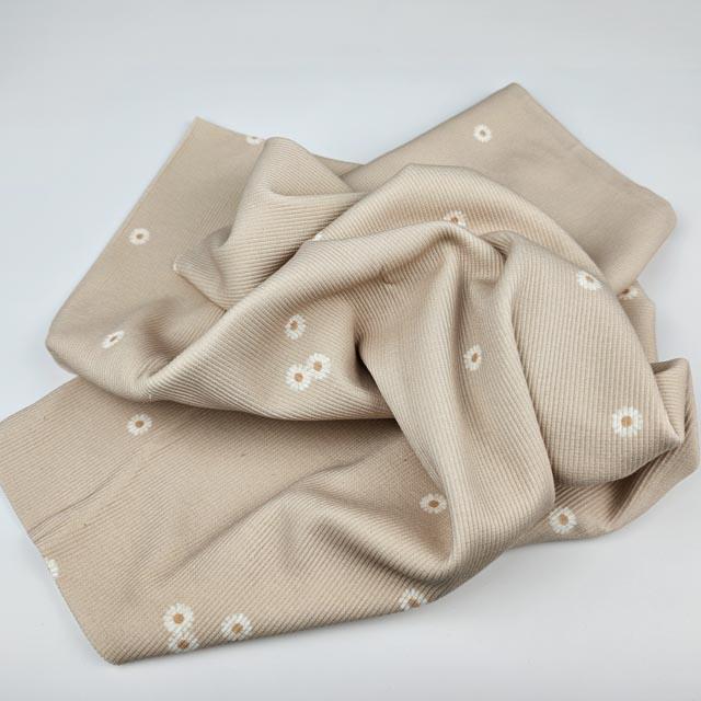 Rib Jersey Daisy beige - elli&else