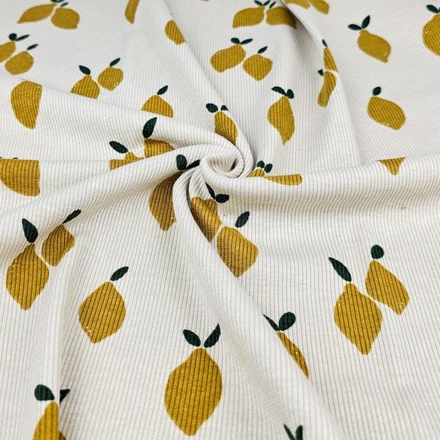 Bio Rib Jersey Zitrone - elli&else
