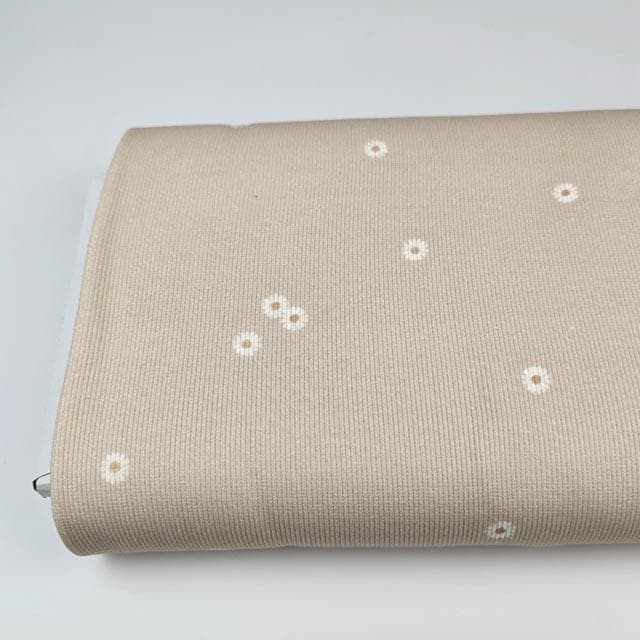 Rib Jersey Daisy beige - elli&else