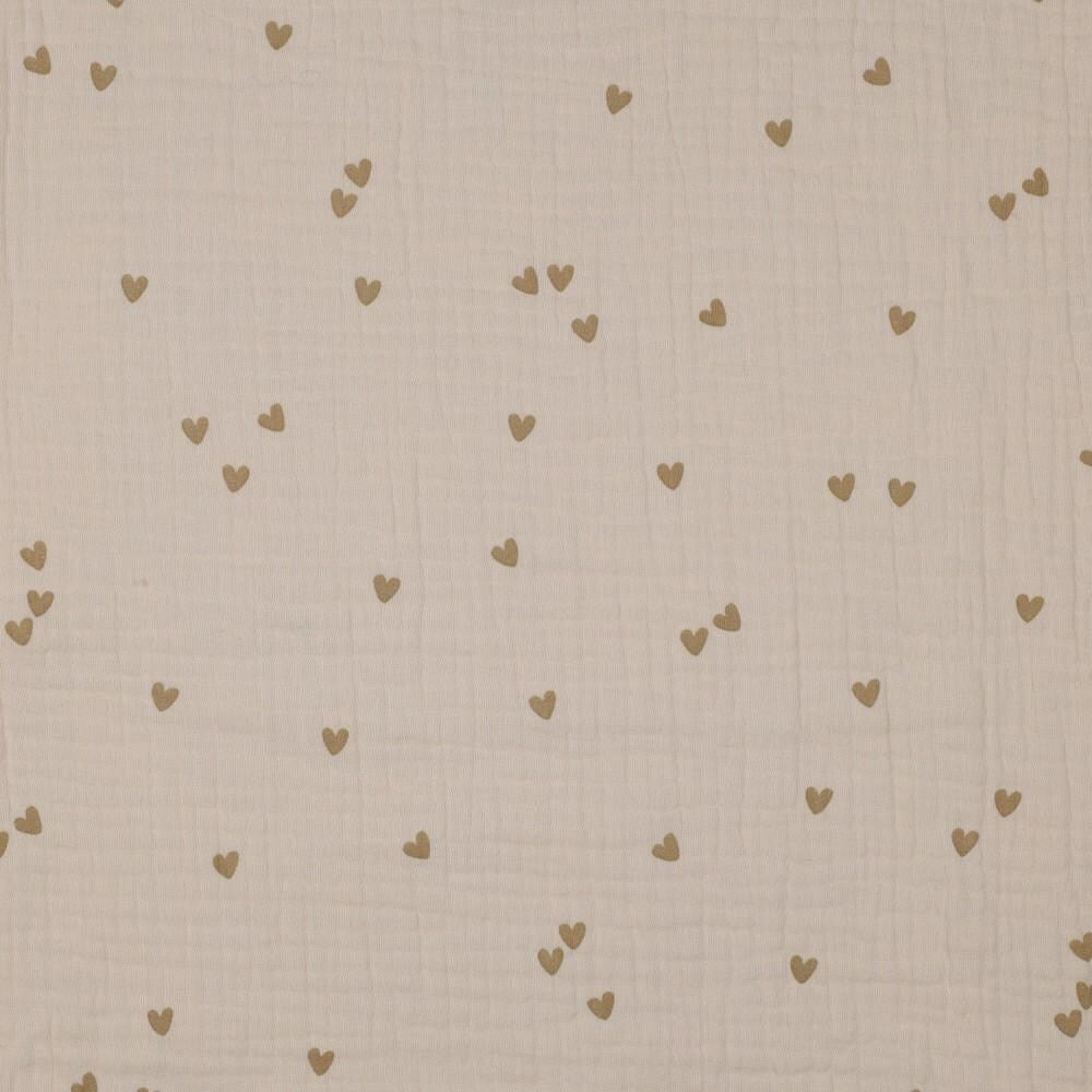 Musselin Herzen beige - elli&else