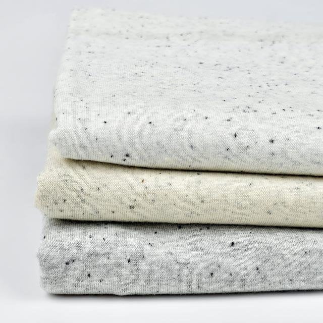 Jersey Konfetti Sprenkel - creme weiß - elli&else