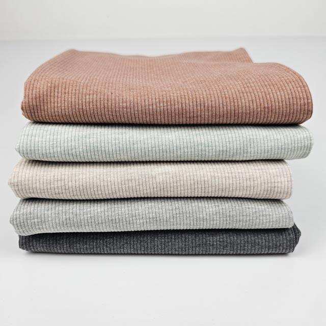 Rib Jersey rosa meliert - Stoff bei elli&else