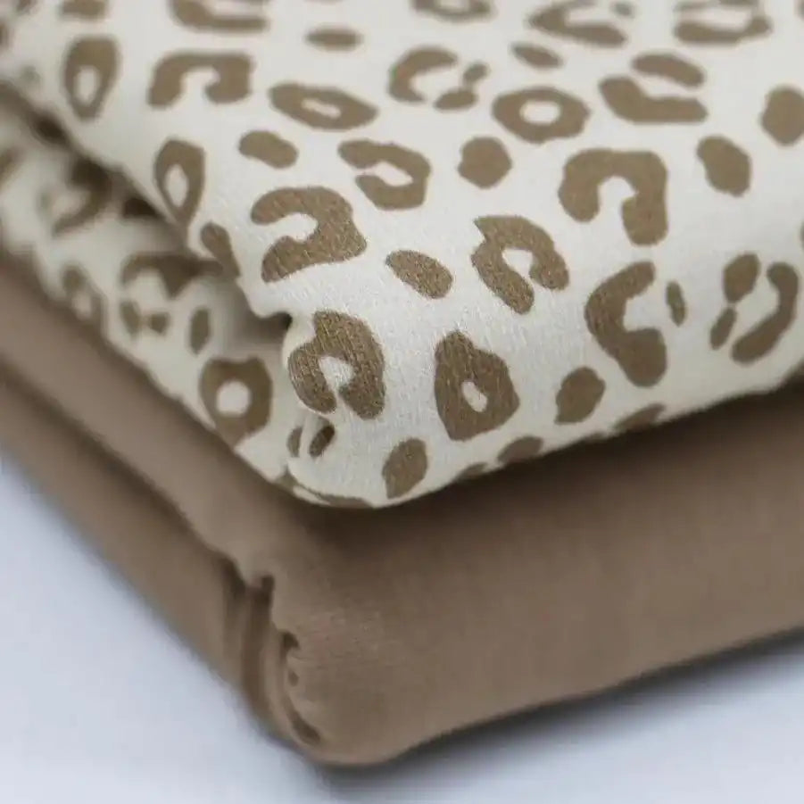 Jersey Leo/Leopard Print beige - Stoff bei elli&else