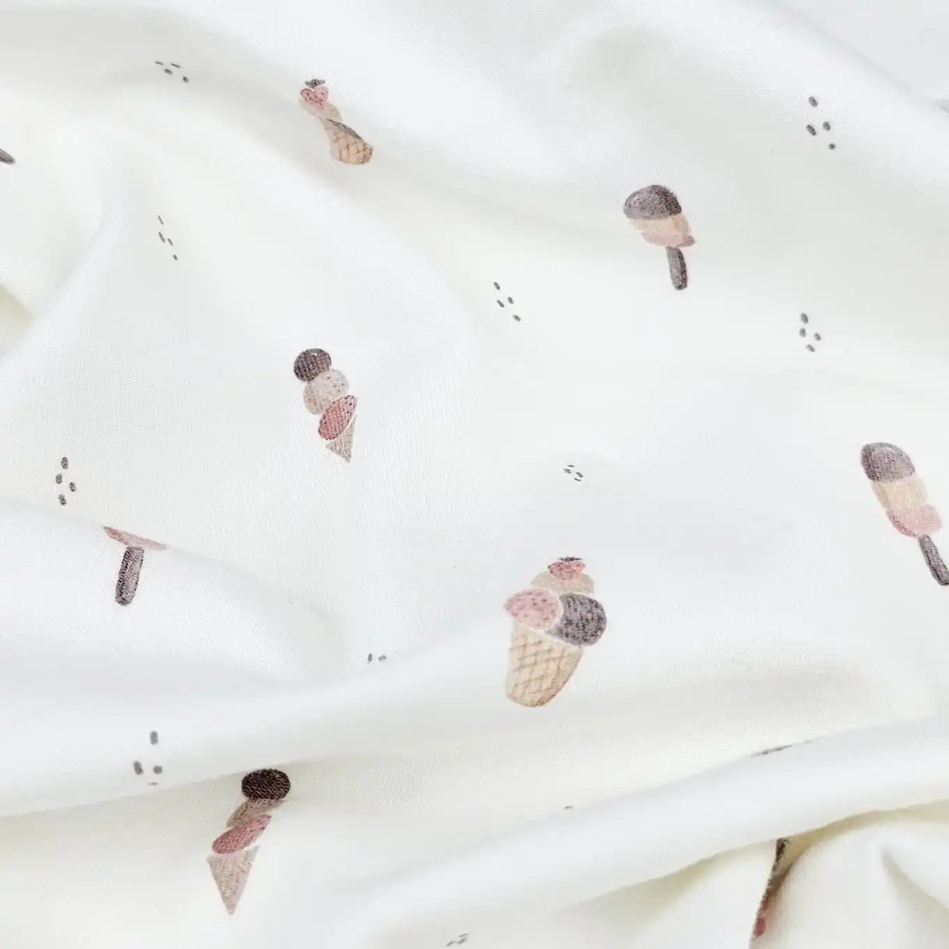 Jersey Eiscreme | Family Fabrics - Stoff bei elli&else