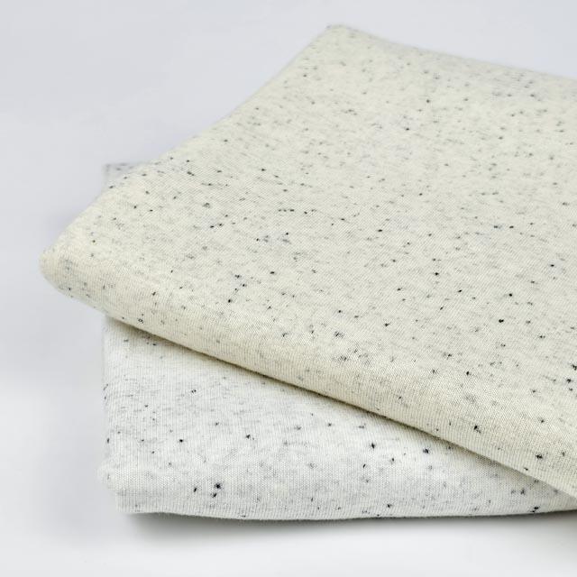 Jersey Konfetti Sprenkel - creme weiß - elli&else